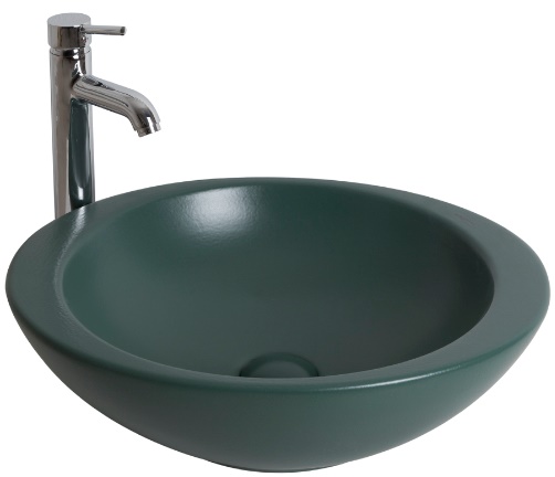 Smanni Adara Tezgah Üstü Lavabo Mat Zümrüt 1020-211